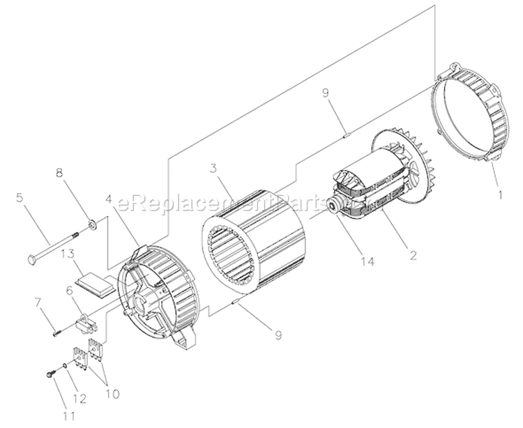 Page A Diagram and Parts List for 030382-0  Briggs and Stratton Generator